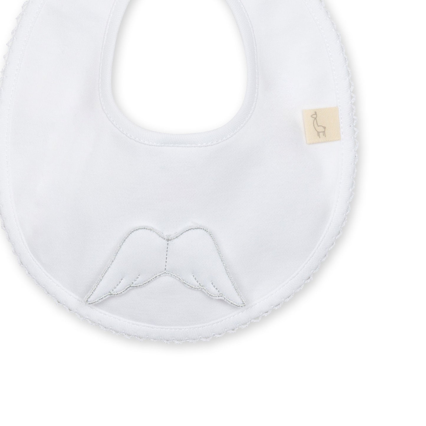 Baby Gi Girls Angel Cotton Bib Pink AG23