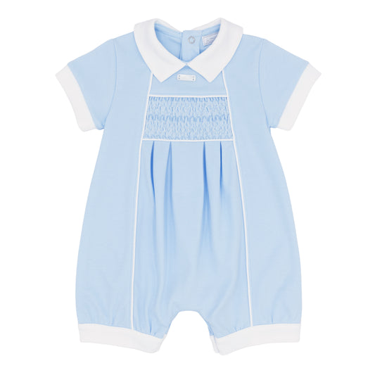 Amore Boys Blue Smocked Shortie Blue AM0041B