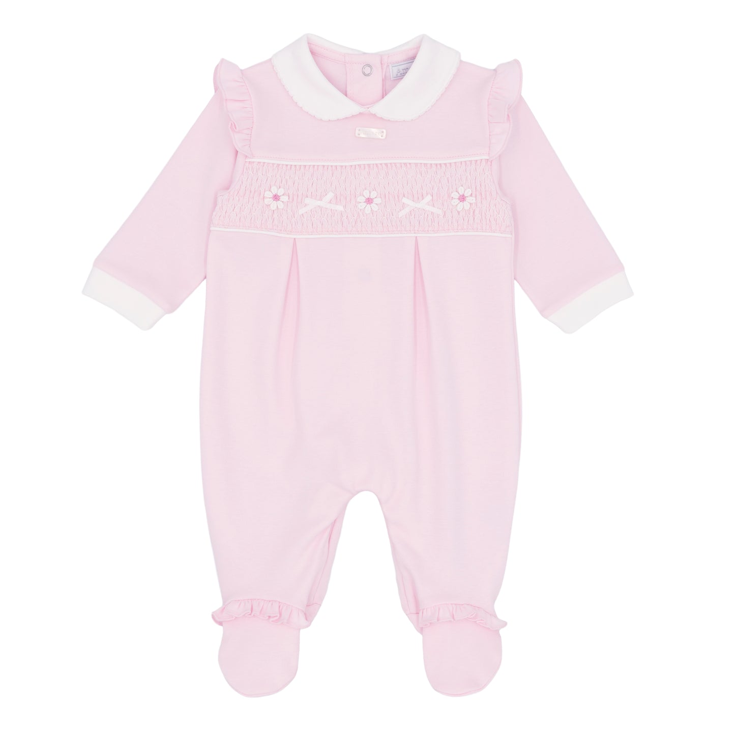 Amore Girls Pink Smocked All In One Pink AM0044P