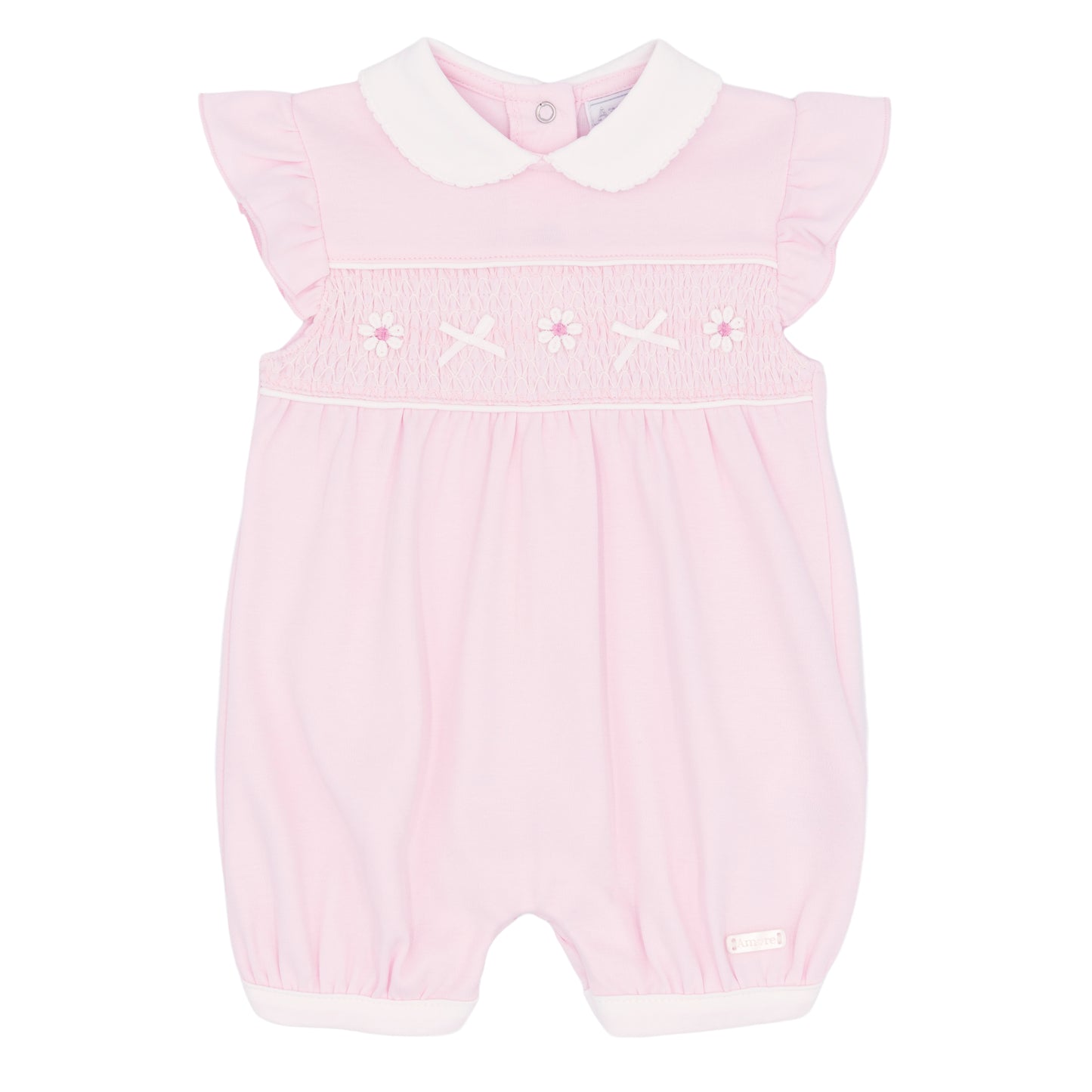 Amore Girls Pink Smocked Shortie Pink AM0046AP