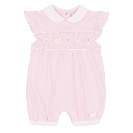 Amore Girls Pink Smocked Shortie Pink AM0046AP
