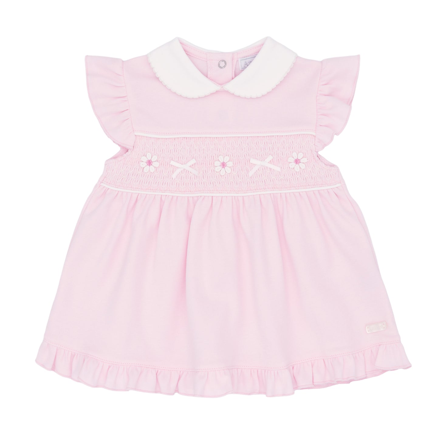 Amore Girls Pink Smocked Dress Pink AM0047AP