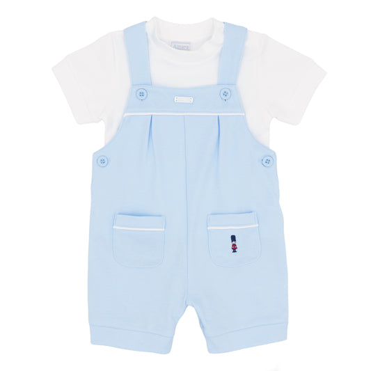 Amore Boys Blue T Shirt And Dungaree Blue AM0068B