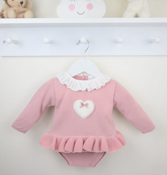 Pex Dusky Pink Cecily Pants Suit B0755