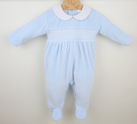 Pex Blue/White Albert Sleepsuit B0782