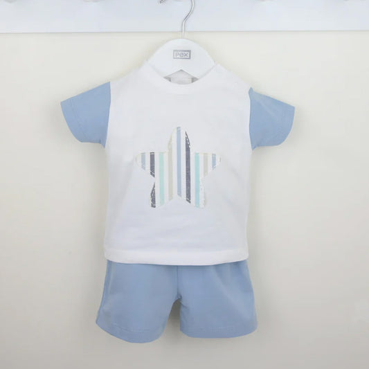 Pex Star Shorts Suit Blue B0827009