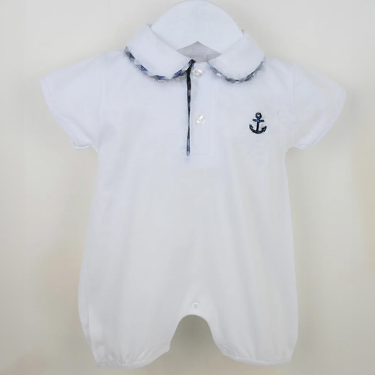 Pex Cove Romper White/navy B088840405NB