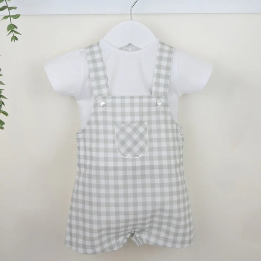 Pex Flynn Dungaree Suit White/sage B0897010
