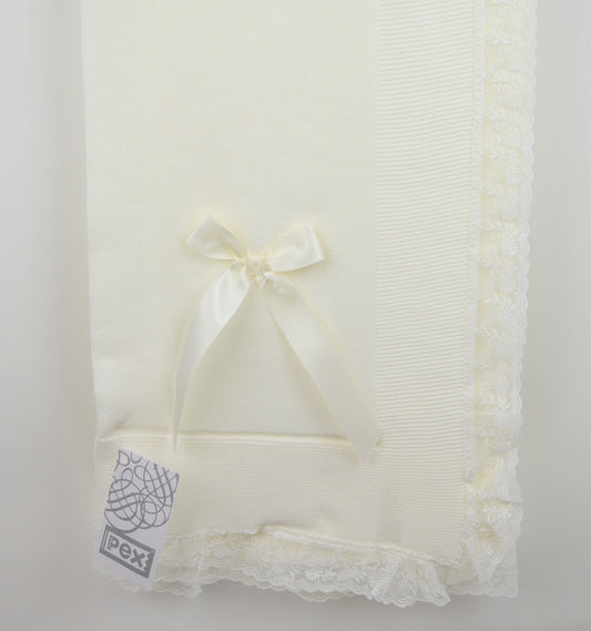 Pex Girls Lara Shawl Ivory B0940