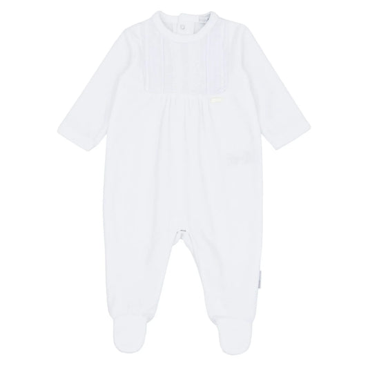 blues baby Winterswijk White Velour All In One BB2073