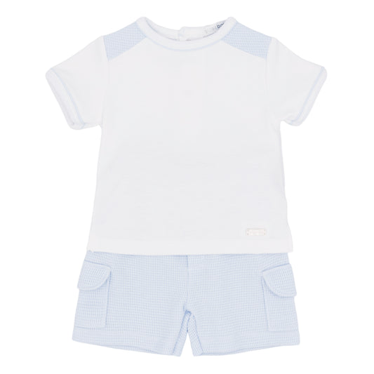 Blues Baby Boys Blue T Shirt & Short Set BB3038