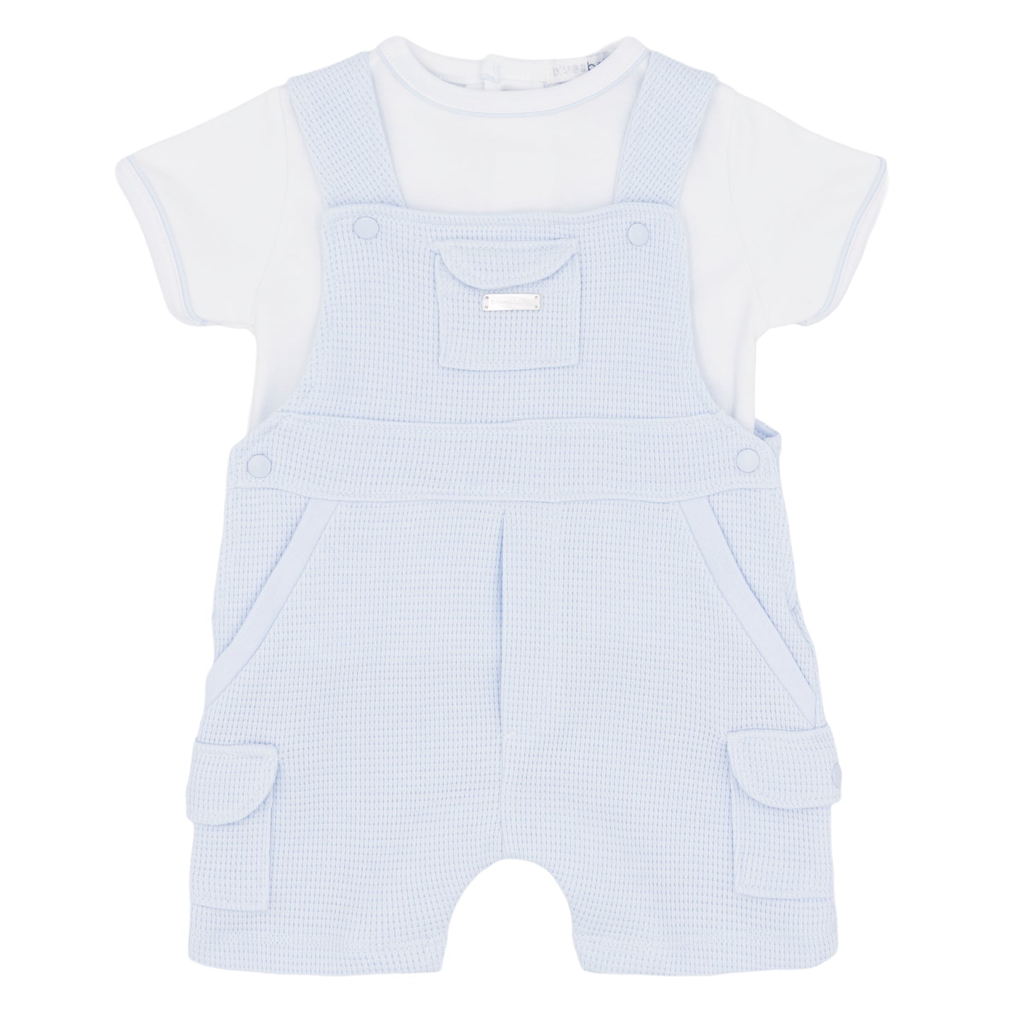 Blues Baby Boys Blue T Shirt & Dungaree BB3043