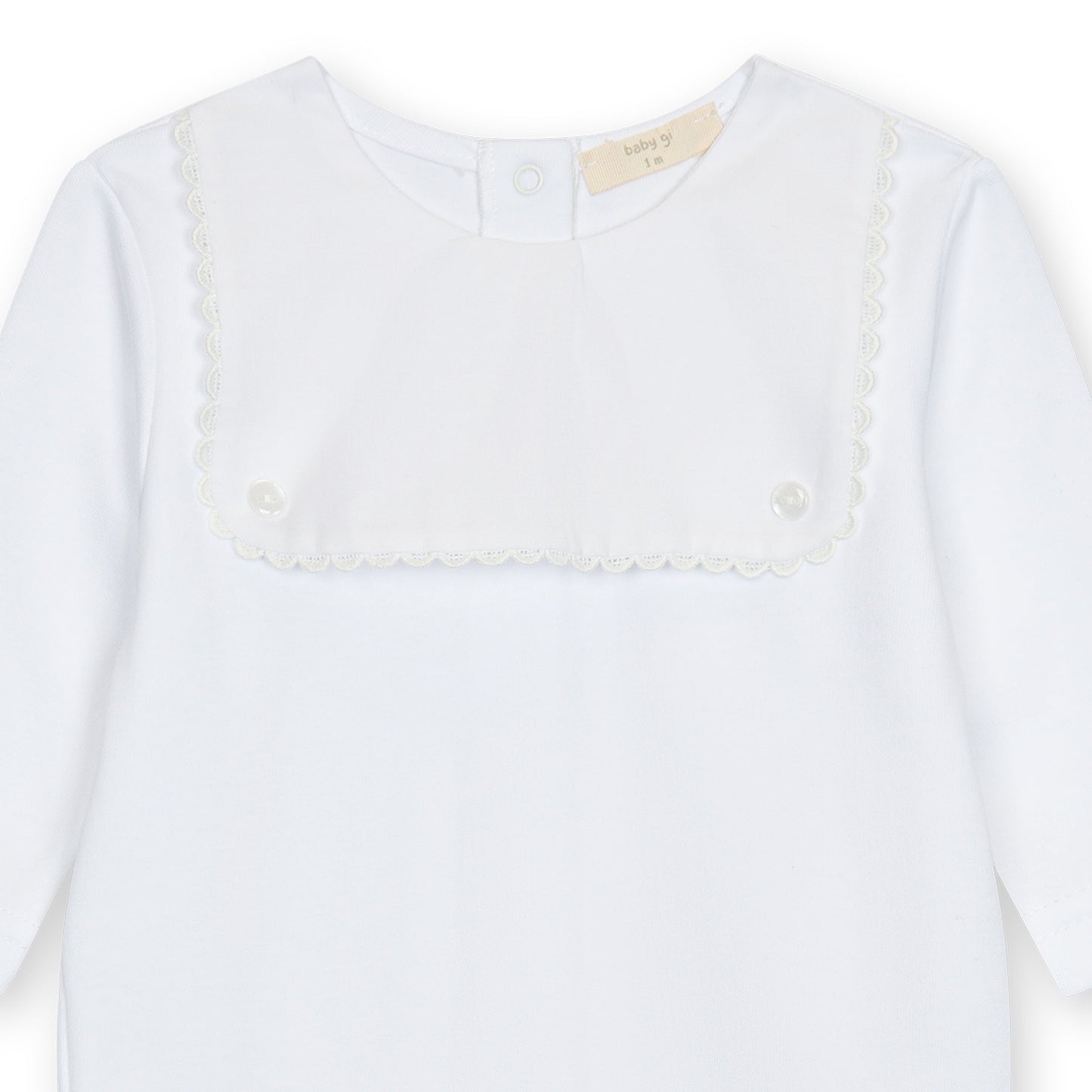 Baby Gi Babygrow White BG542M