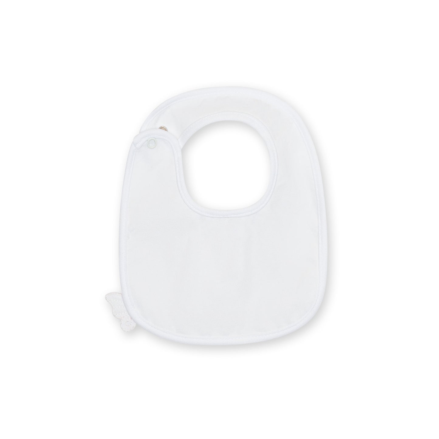Baby Gi Butterfly Bib White BT24G