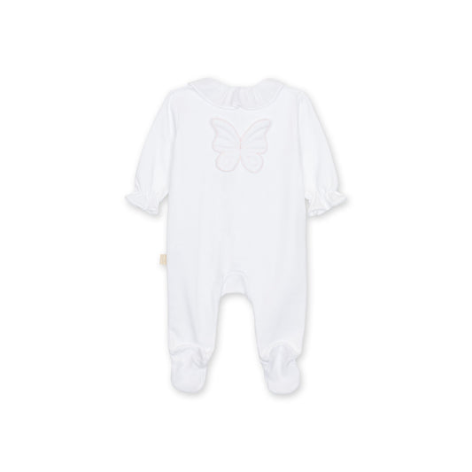 Baby Gi Butterfly Babygrow White BT53G