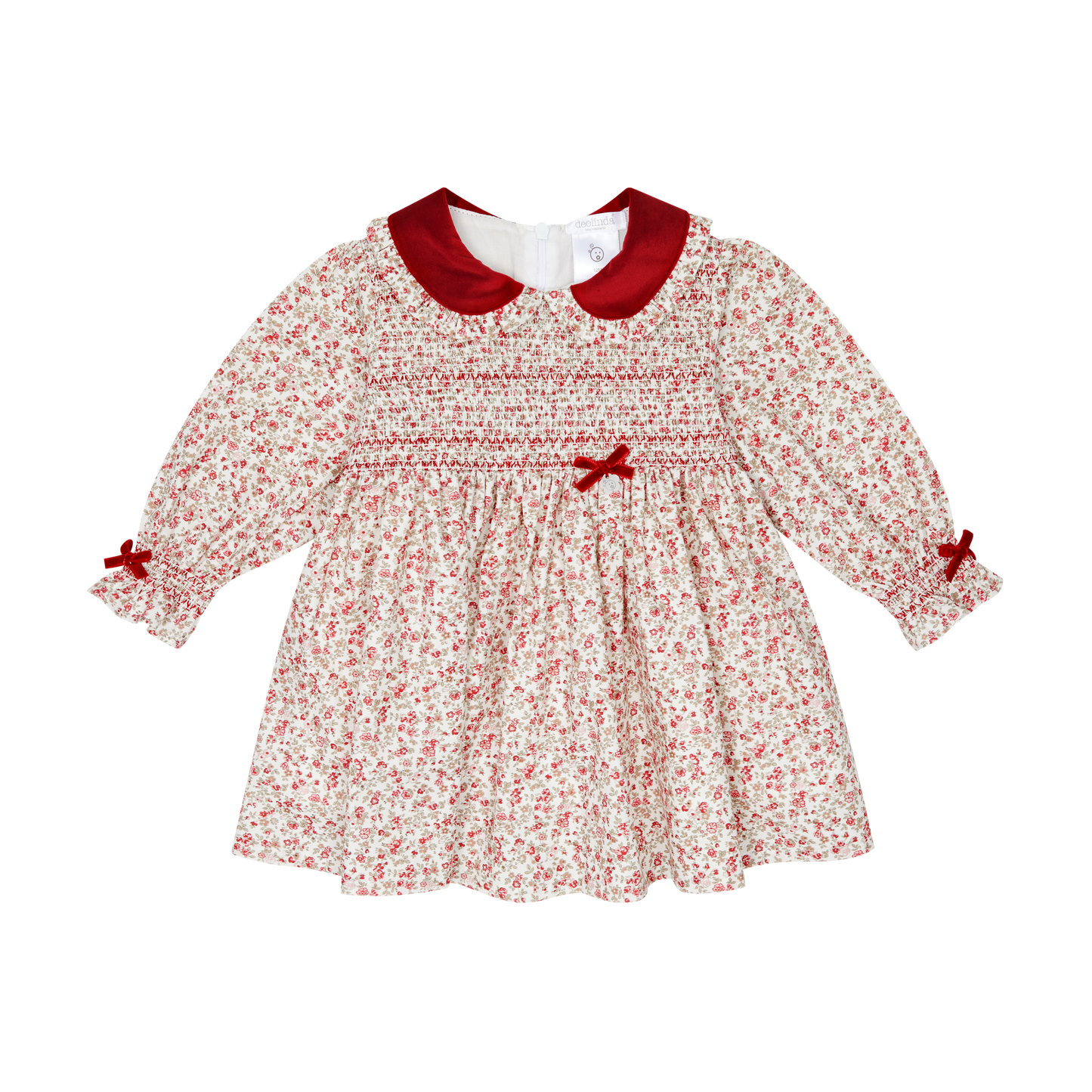 Deolinda Sarah Red Floral Dress Dbi25419