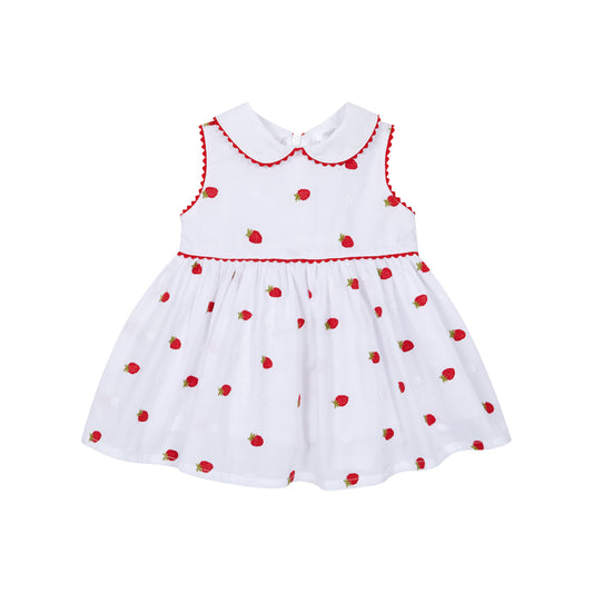 Deolinda Pavlova Girls White/Red Dress Dbv26406