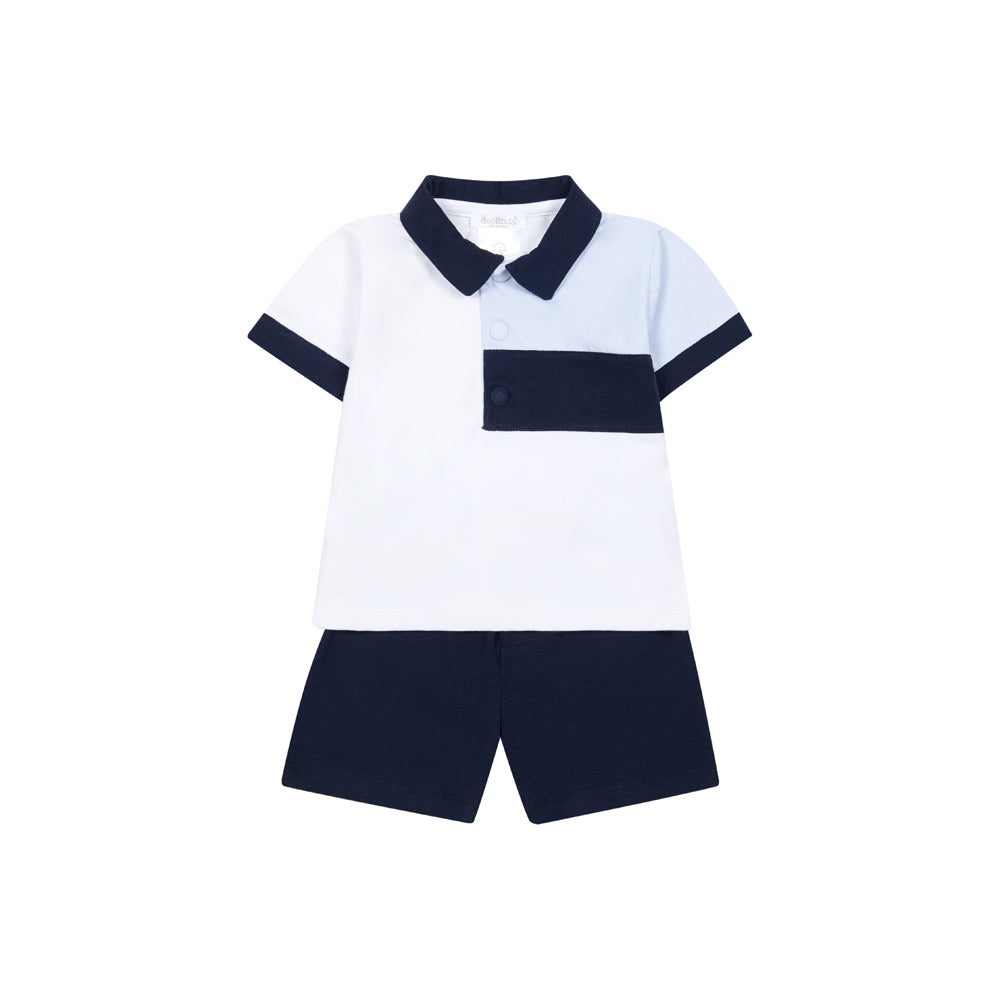 Deolinda Steve Boys Navy/Blue Short Set Dbv26732