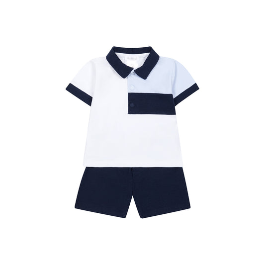 Deolinda Steve Boys Navy/Blue Short Set Dbv26732