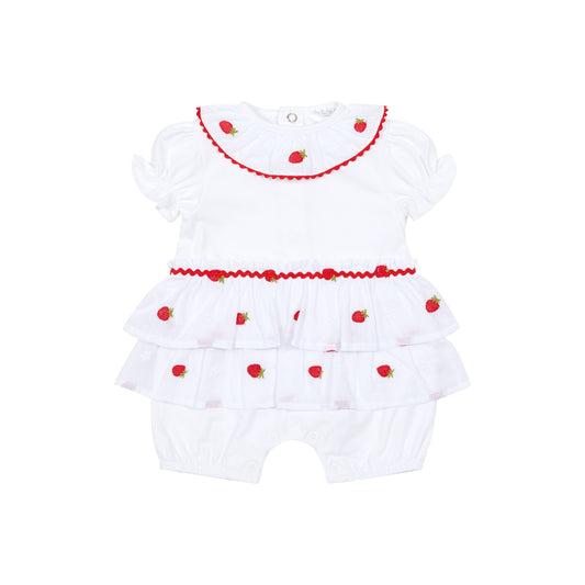 Deolinda Pavlova Girls White/Red Jumpsuit Dbv26733