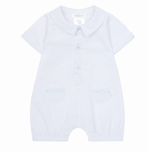 Deolinda White Bombon Short Jumpsuit Dbv251506