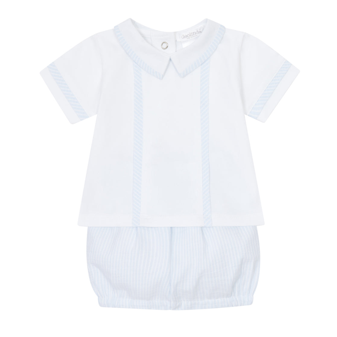 Deolinda Blue/White Tino Strapless Bloomers + Top Dbv25705