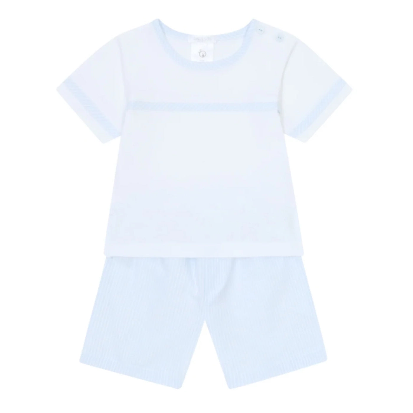 Deolinda Blue/White Tino Short Set Dbv25809