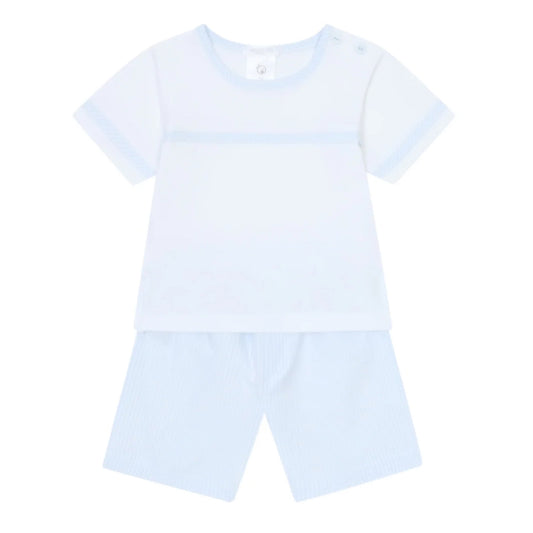 Deolinda Blue/White Tino Short Set Dbv25809