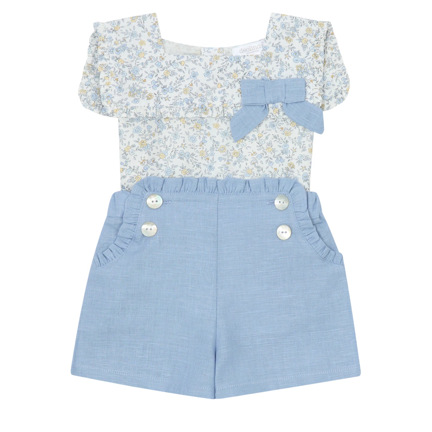 Deolinda Floral/Blue Rita Short Set Dbv25834