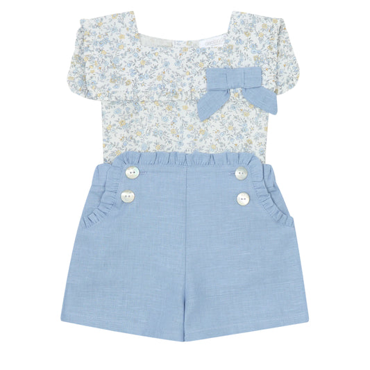 Deolinda Floral/Blue Rita Short Set Dbv25834
