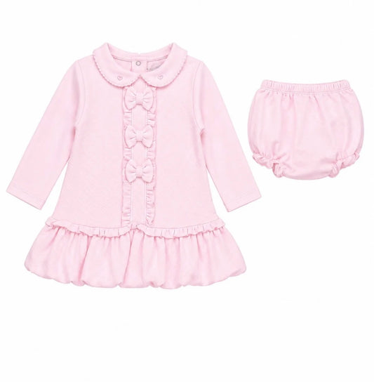 Pastels & Co Girls Amelia Pinafore Dress and Pants Pink PA-30-02B