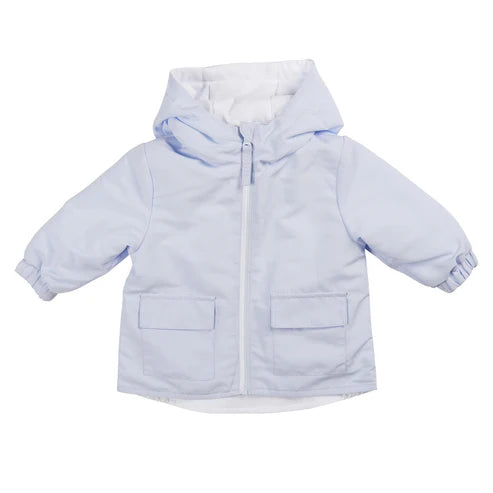 Mintini Blue/White Reversible Coat Mb6220