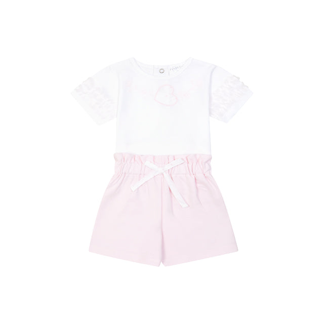 Pastels & Co Carla Pretty In Pink Short Set Pink 808C