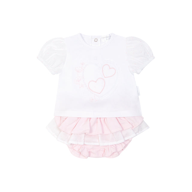 Pastels & Co Curin Pretty In Pink Bloomer Set Pink 808G