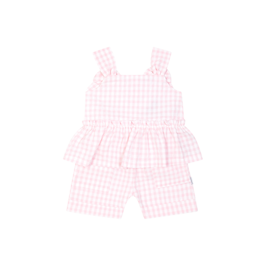 Pastels & Co Top & Shorts Pink 804GP