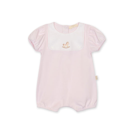Baby Gi Girls Rocking Horse Romper Pink RH46G
