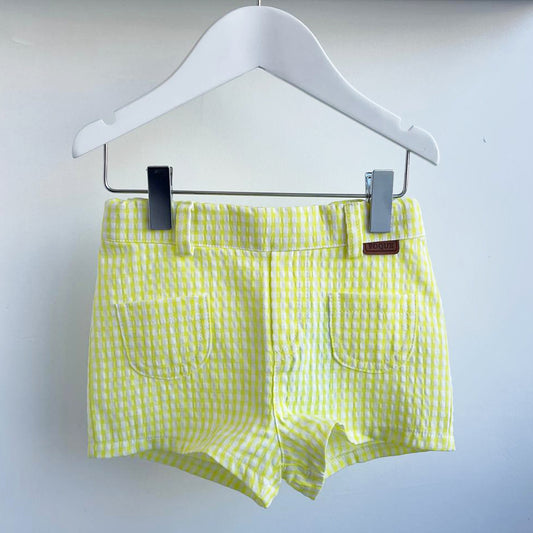 Foque Lime Checked Shorts 2515533