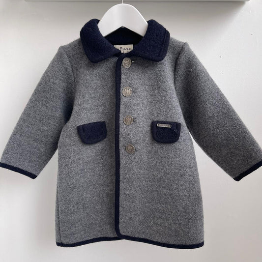 Marae Medium Grey/Navy Coat 3326 1201-1229