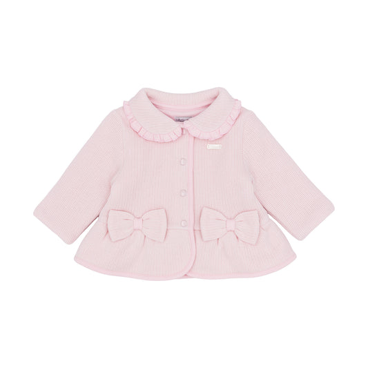 Amore Girls Knitted Jacket Pink AM0127 - front