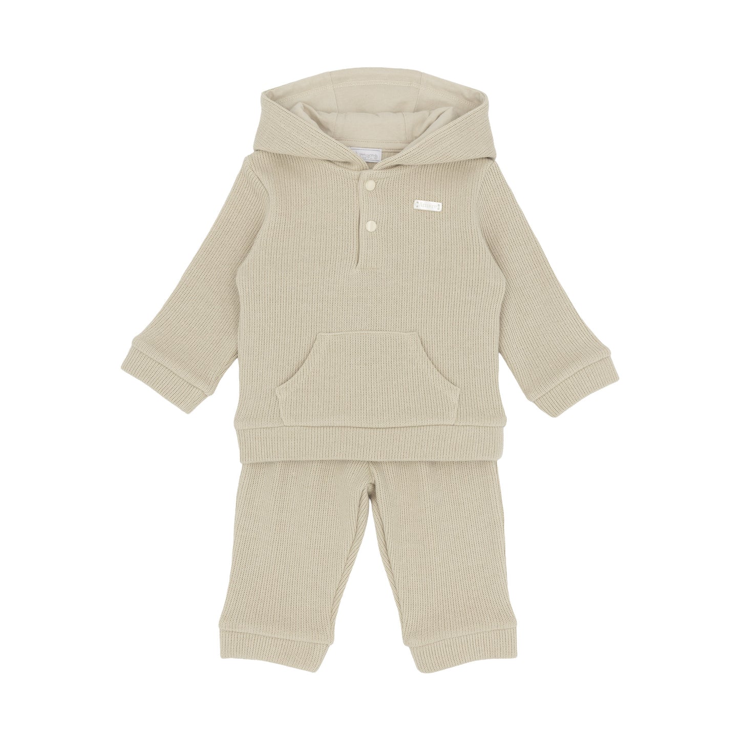 Amore Boys Knitted Jog Set Beige AM0133 - front
