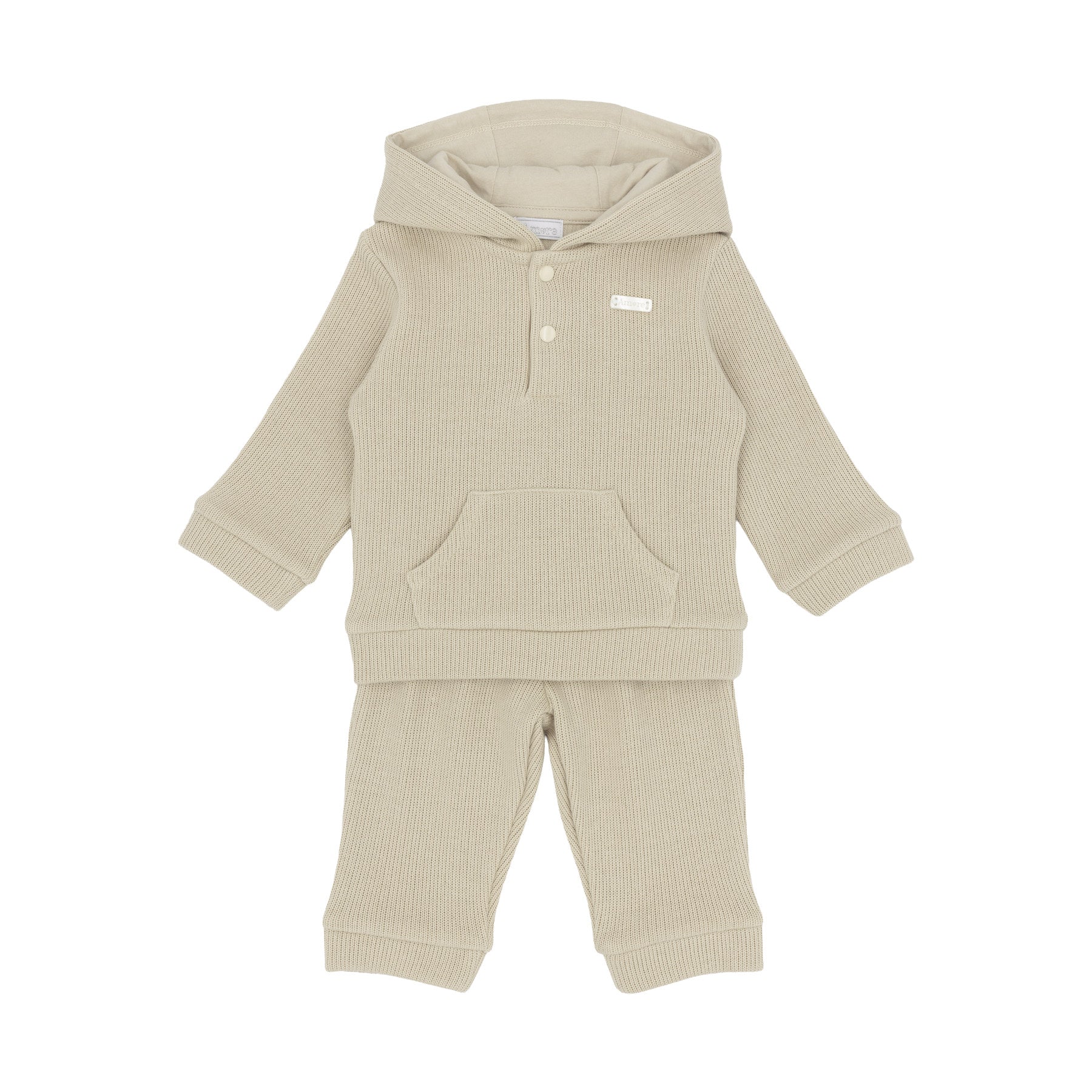 Amore Boys Knitted Jog Set Beige AM0133 - front