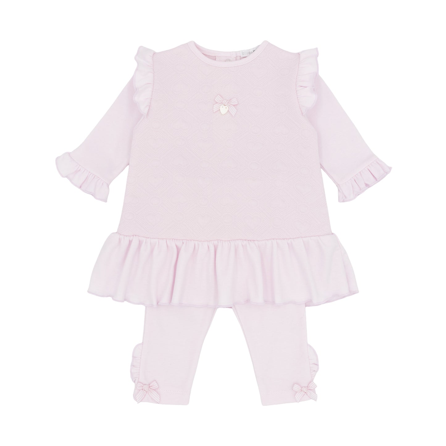 Blues Baby Girls Pink Tunic and Legging Set BB3184 - front