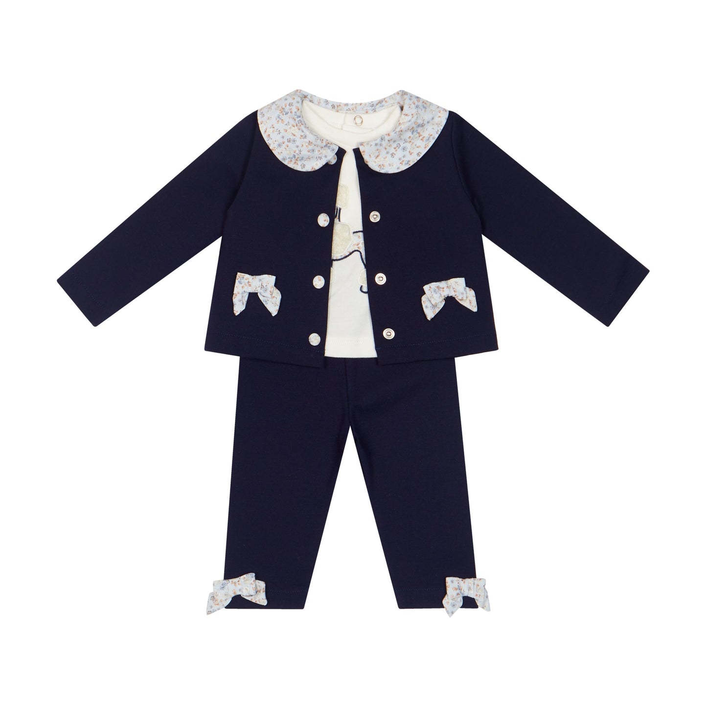 Deolinda Girls Midnight 3 Piece Set Single Color DBI261103 – front view
