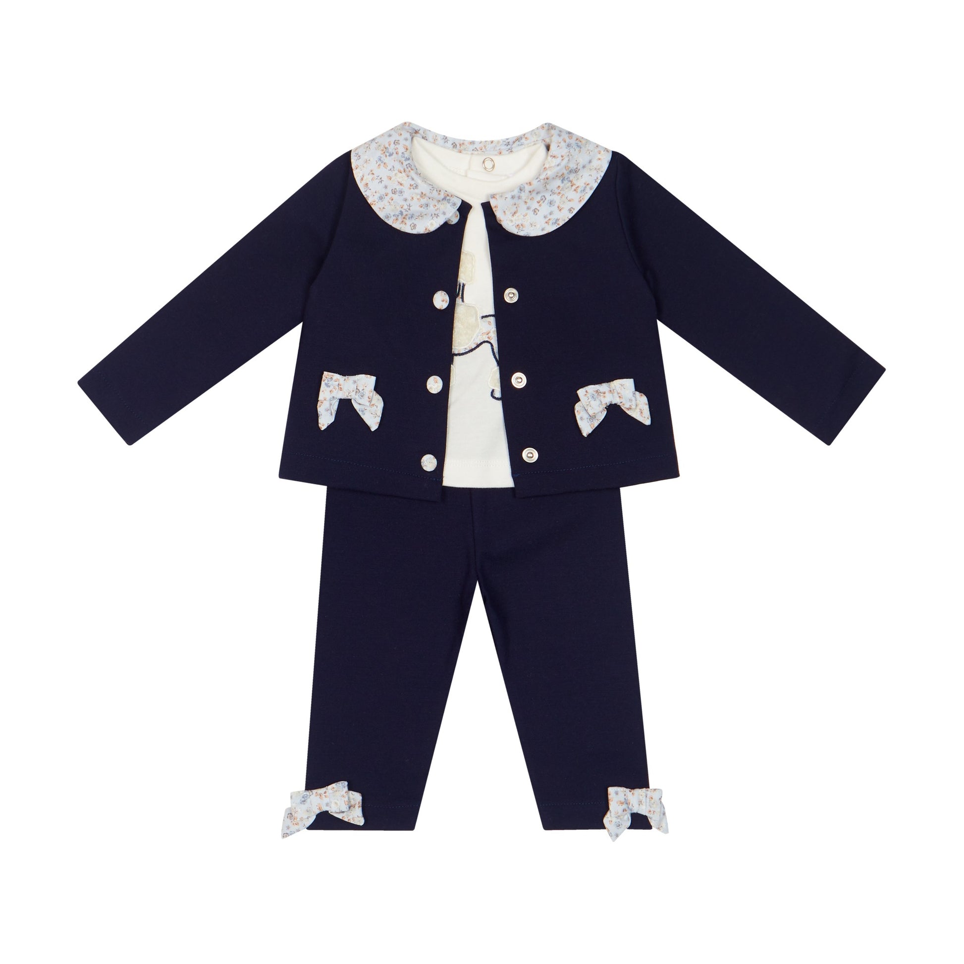 Deolinda Girls Midnight 3 Piece Set Single Color DBI261103 – front view