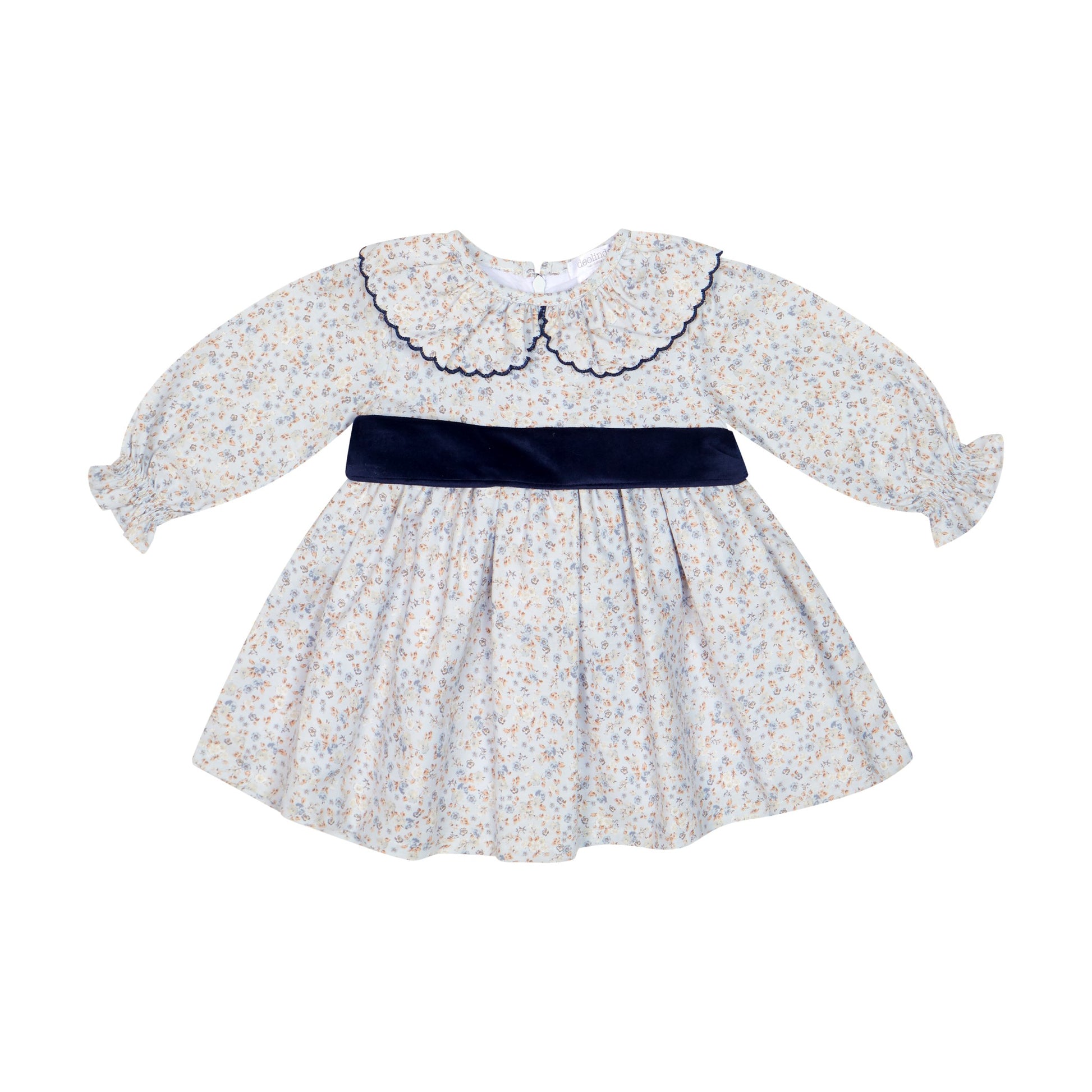 Deolinda Girls Midnight Dress Single Color DBI26410 – front view