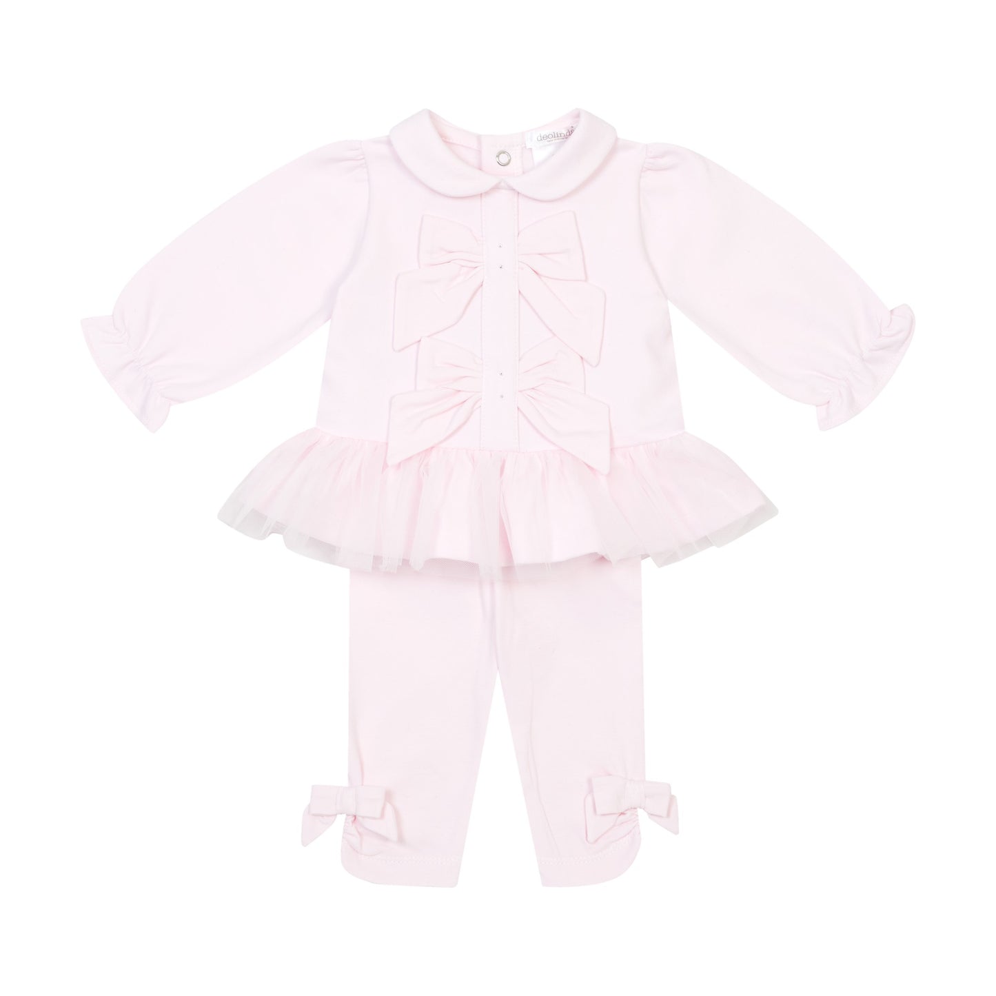 Deolinda Girls Lisa Legging Set Pink DBI26726 – front view