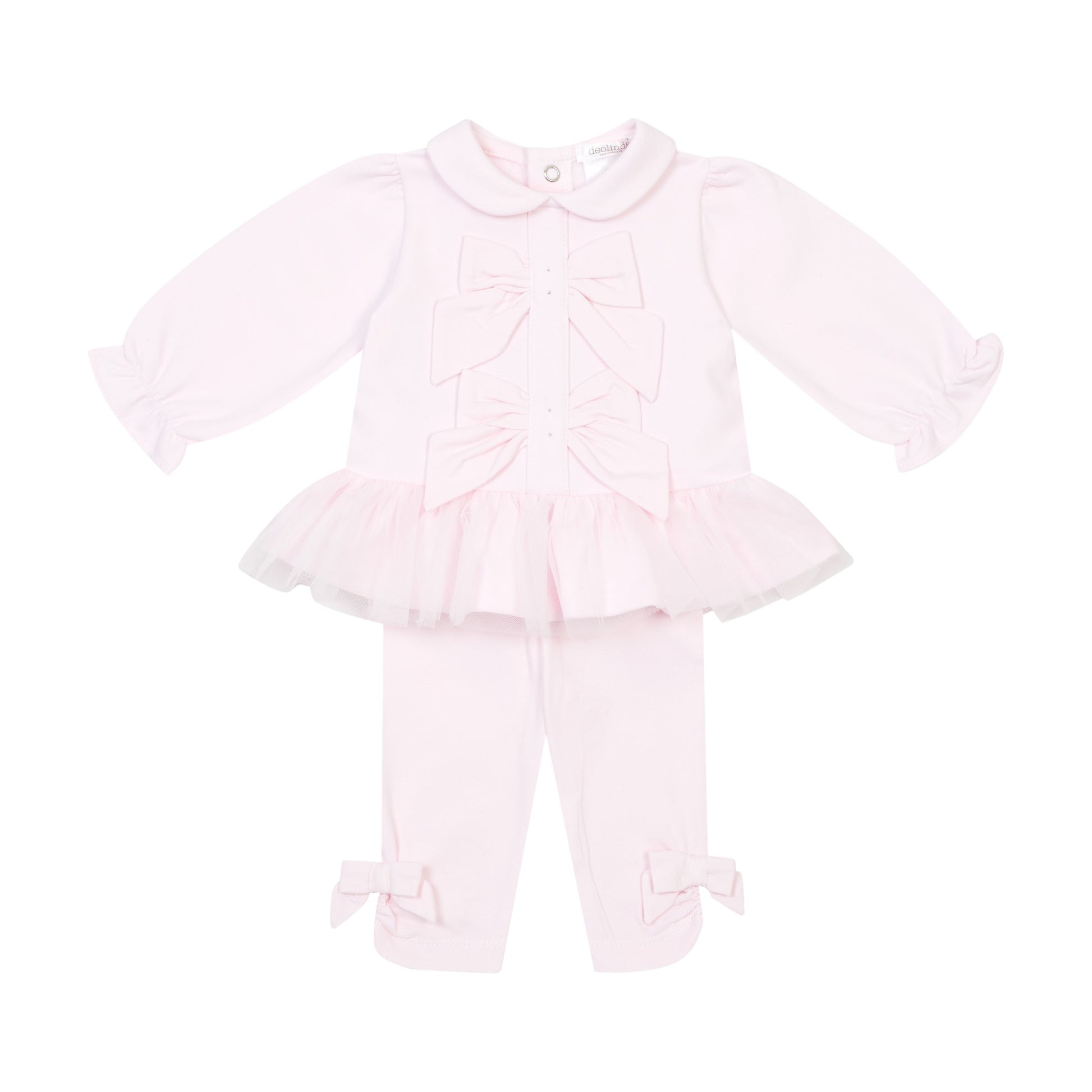 Deolinda Girls Lisa Legging Set Pink DBI26726 – front view