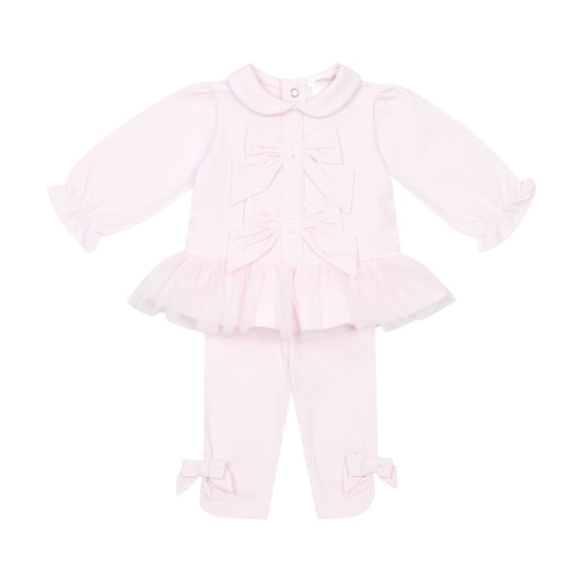 Deolinda Girls Lisa Legging Set Pink DBI26726 – front view