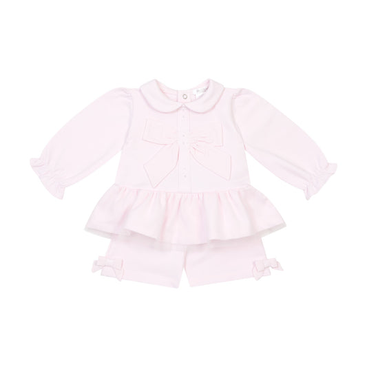 Deolinda Girls Lisa 2 Piece Set Pink DBI26727 – front view
