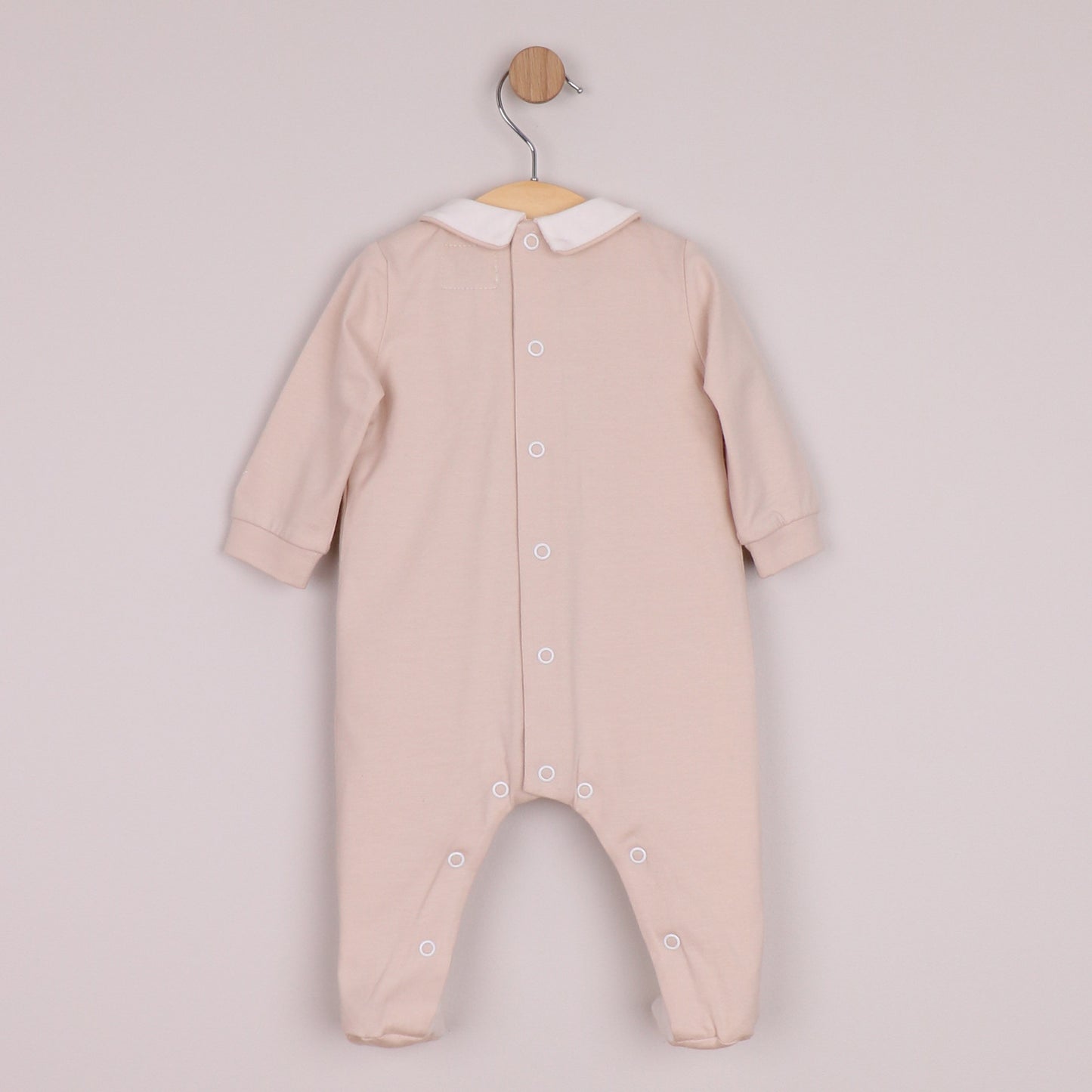 Emile et Rose Boys Lenny Twin Pack All In One In Stone & White with Pleats & Nursery Embroidered Stone/White 2645ST – additional d